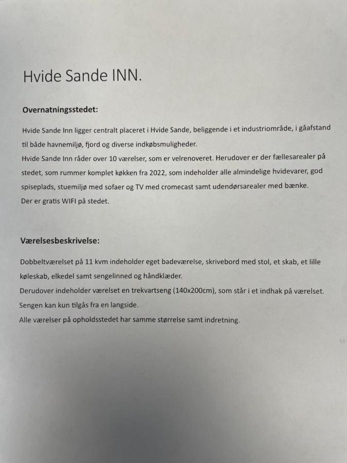 Hvide Sande Inn Esterno foto