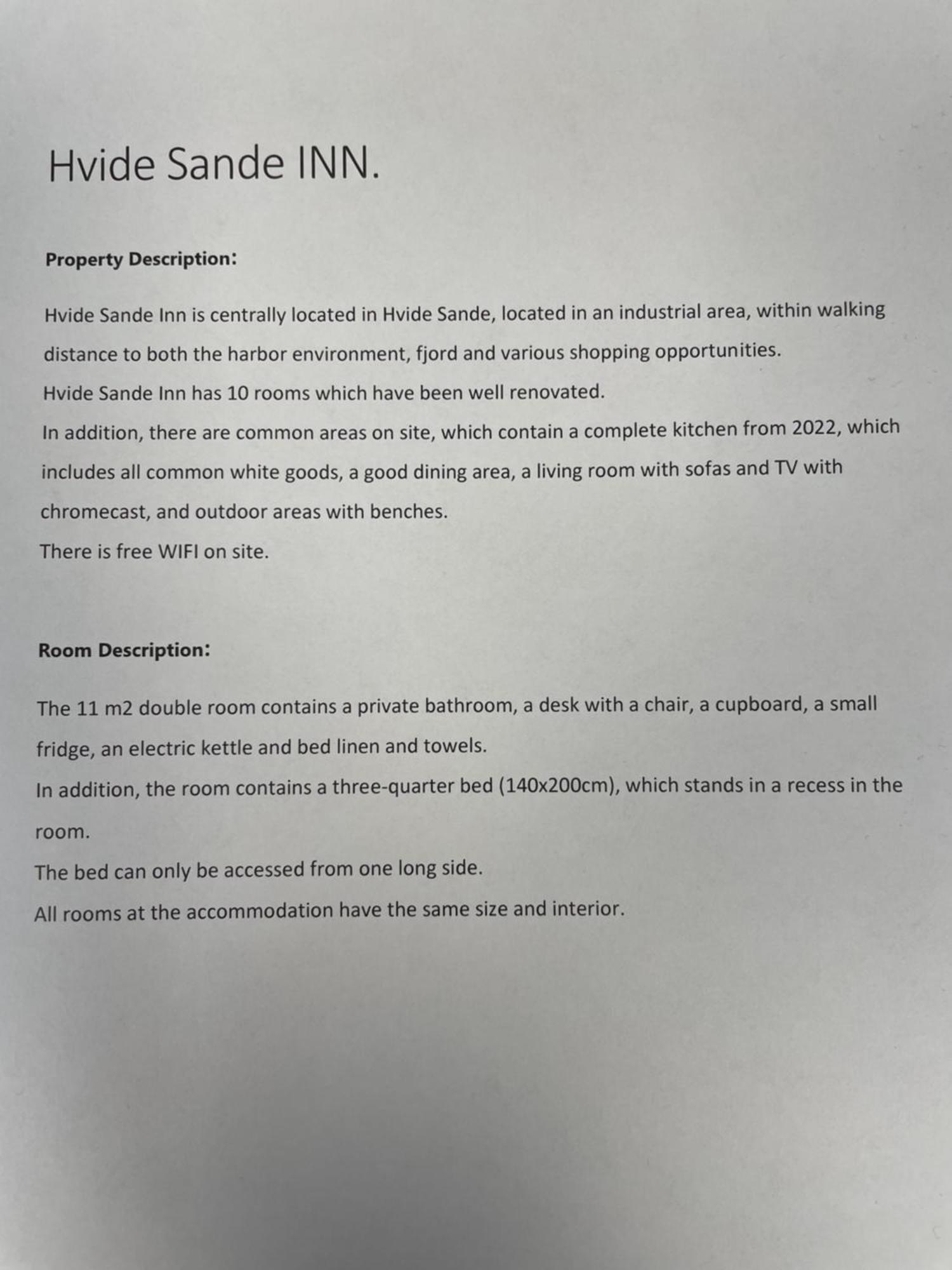 Hvide Sande Inn Esterno foto